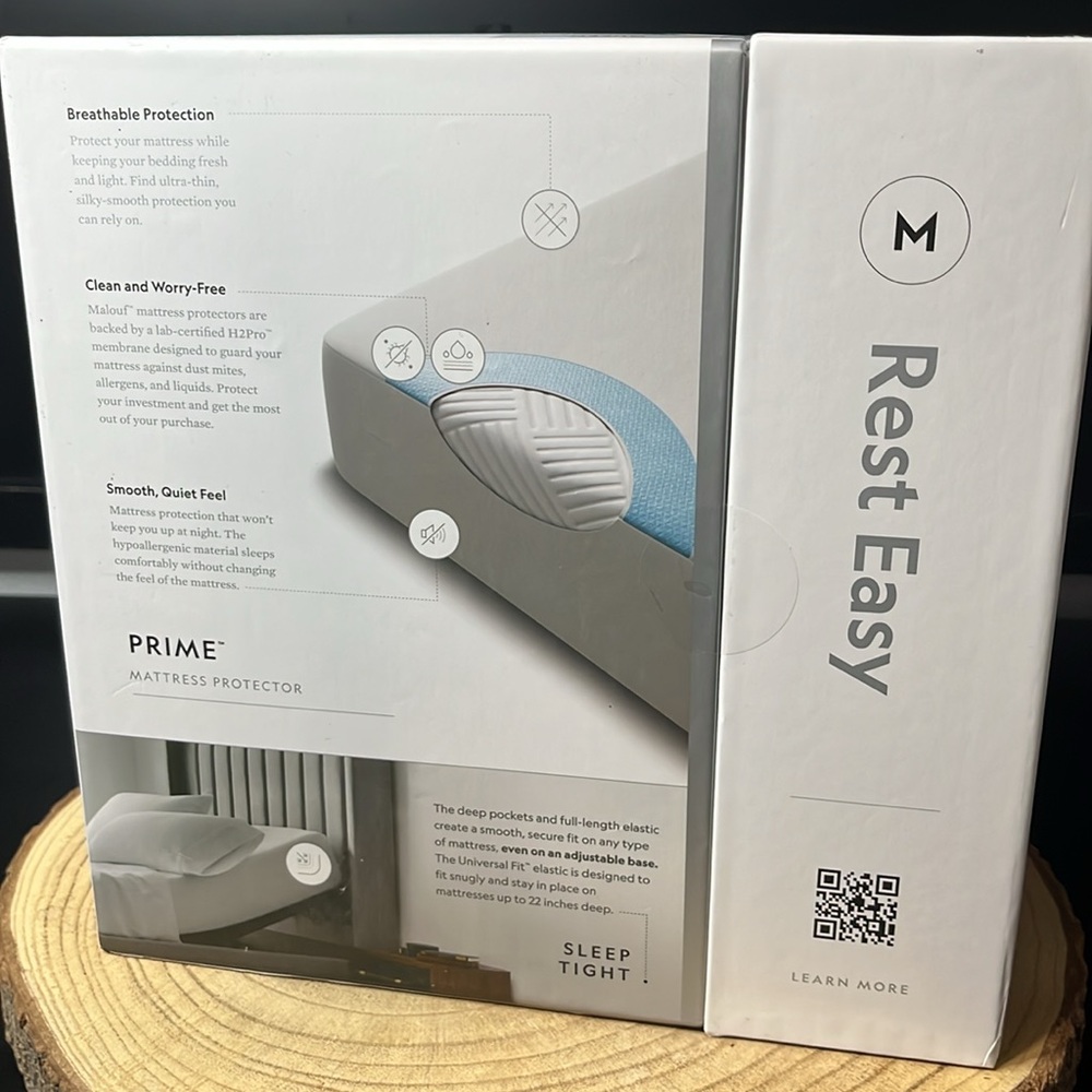 Queen size mattress protector NEW Prime Malouf rest easy breathable & waterproof - Picture 3 of 4